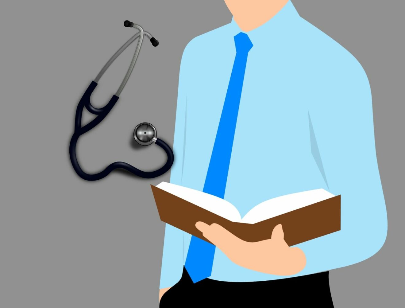 C'est pour montrer un étudiant en études de santé